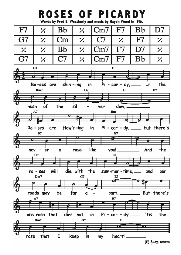 New Orleans jambook Roses of Picardy